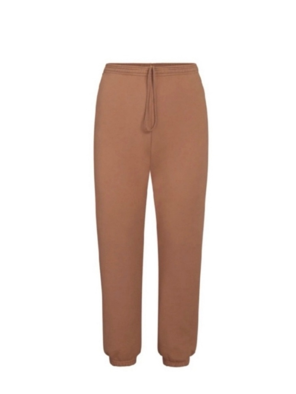 SKIMS 🐻 Women’s The Jogger 100% Cotton Sweatpants Brown Tan Small EUC FAST SHIP